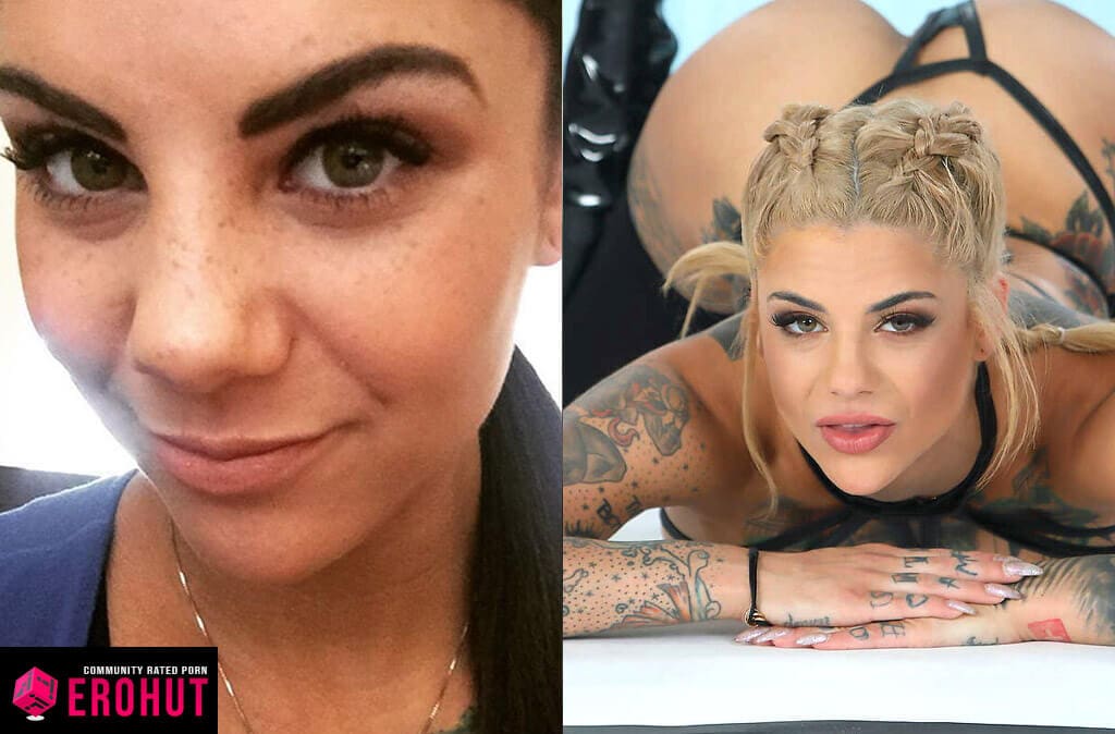 Bonnie Rotten with and Without Makeup