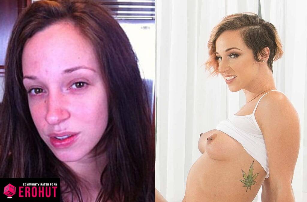Jada Stevens With and Without Makeup