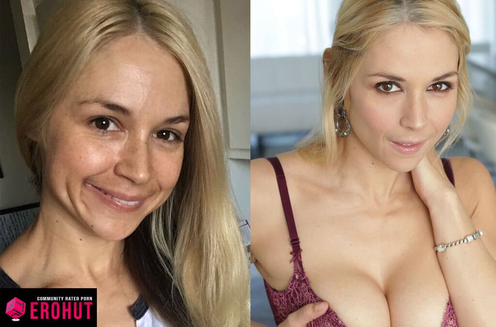 Sarah Vandella with and Without Makeup