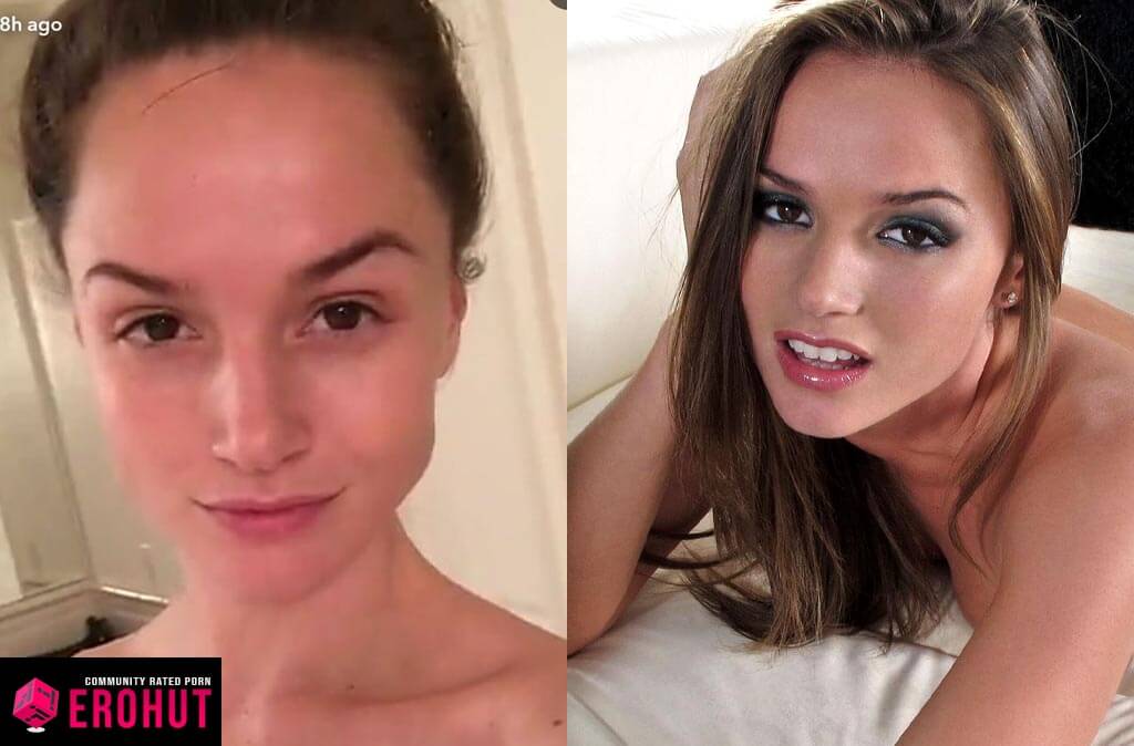 Tori Black with and Without Makeup