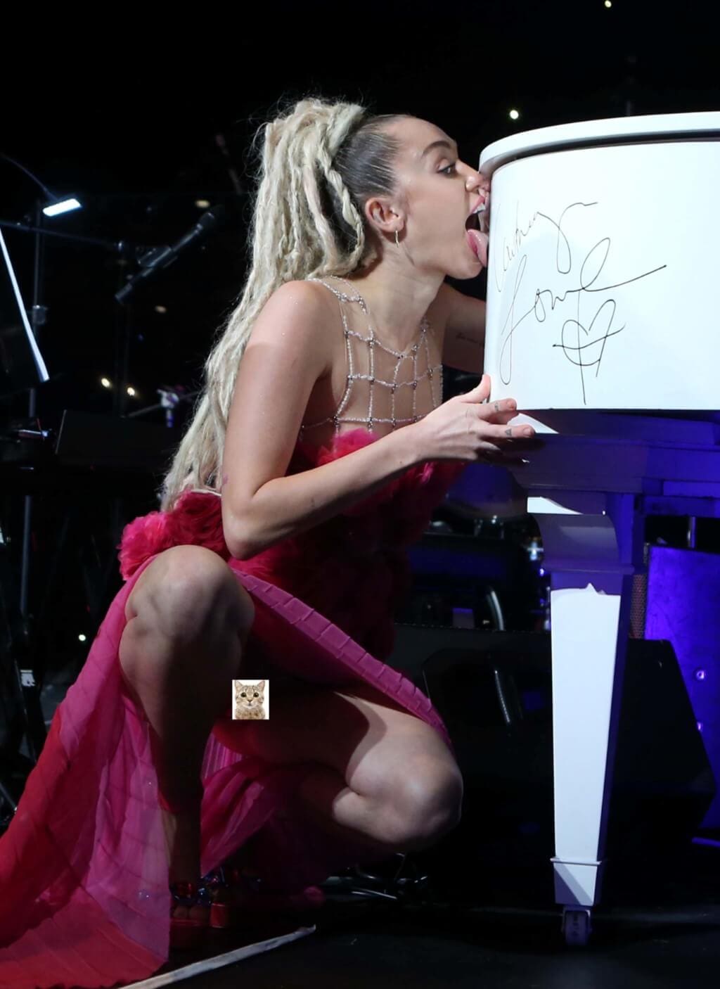 Miley Cyrus Pussy Upskirt